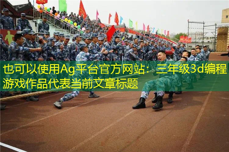 Ag平台官方网站：三年级3d编程游戏作品